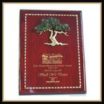 Rosewood Inlay Cypress Tree Award